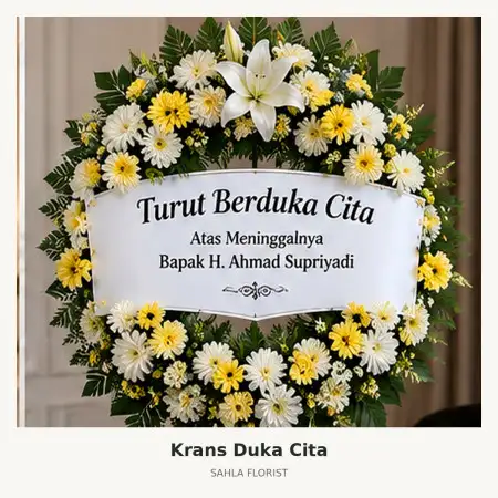 Krans Bunga Duka Rs National Hospital Surabaya