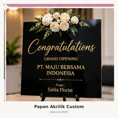 Papan Bunga Akrilik Rs National Hospital Surabaya